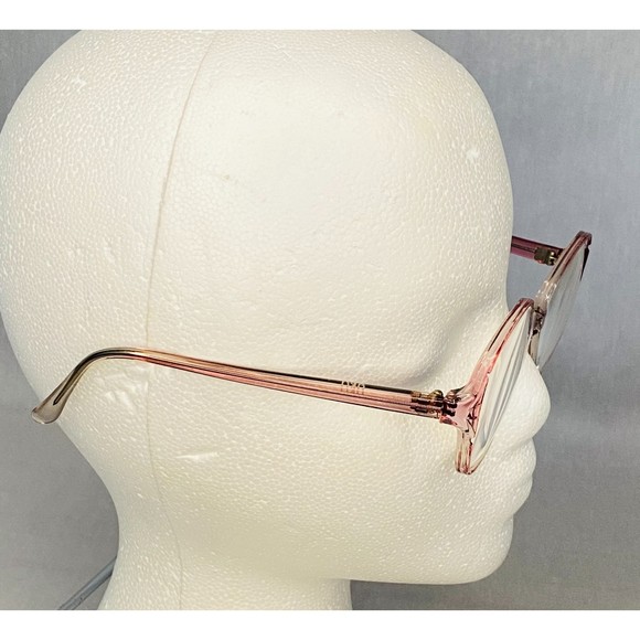 OKO Eyeglasses Translucent Pink Frame Round Lens - Picture 7 of 9